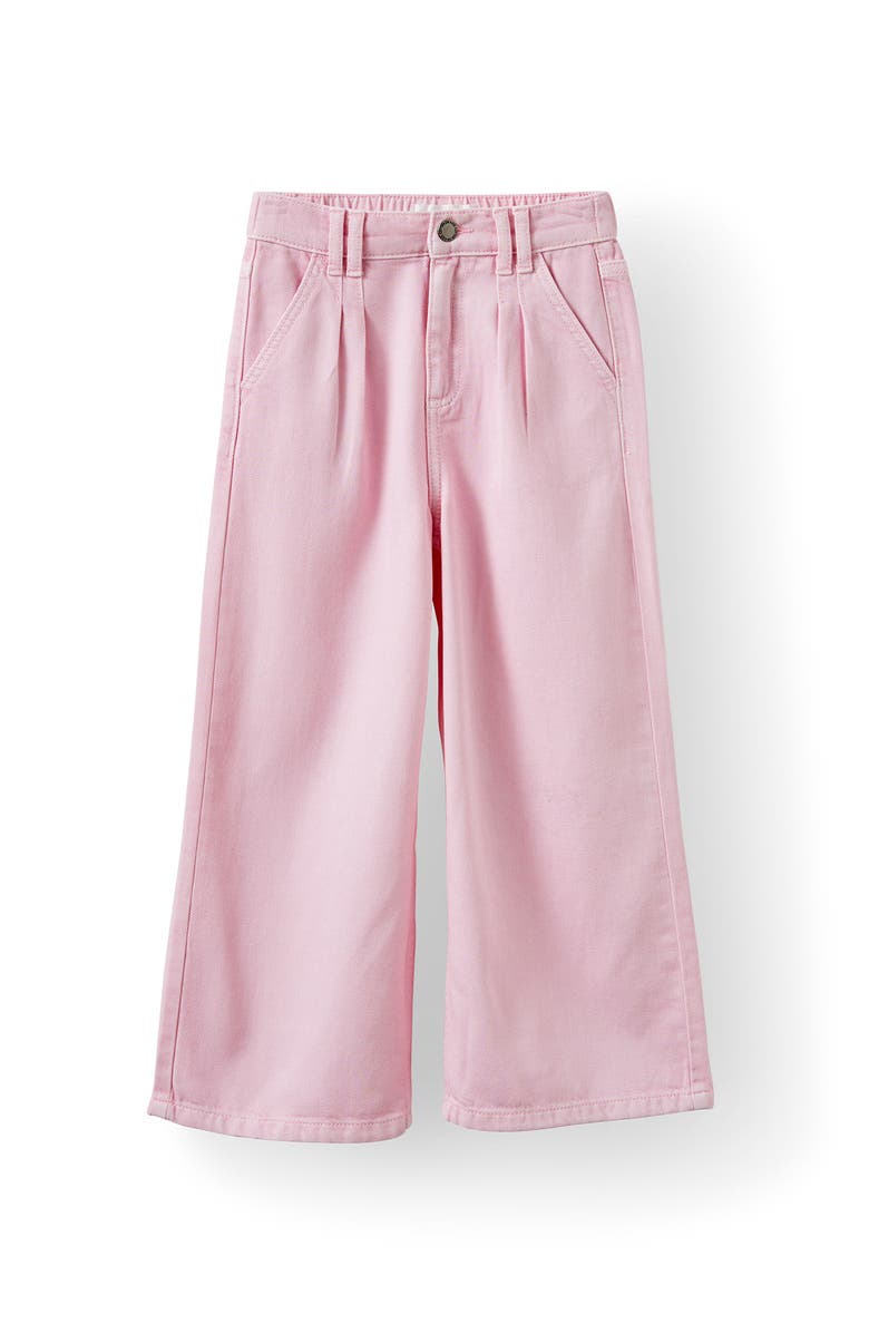 Cotton On Kids Kid's Pleat Front Relaxed Denim Jean, Main, color, Marshmellow