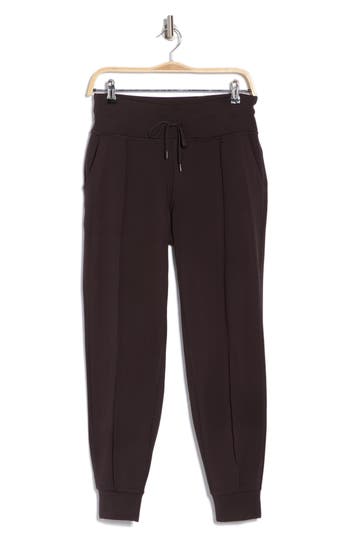 90 Degree By Reflex Interlock Light Work High Waist Joggers In Chocolate Torte