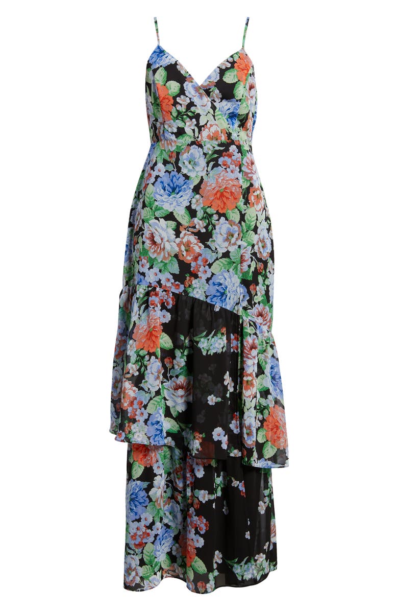 Lulus Effortless Energy Tiered Ruffle Maxi Dress, Alternate, color, 