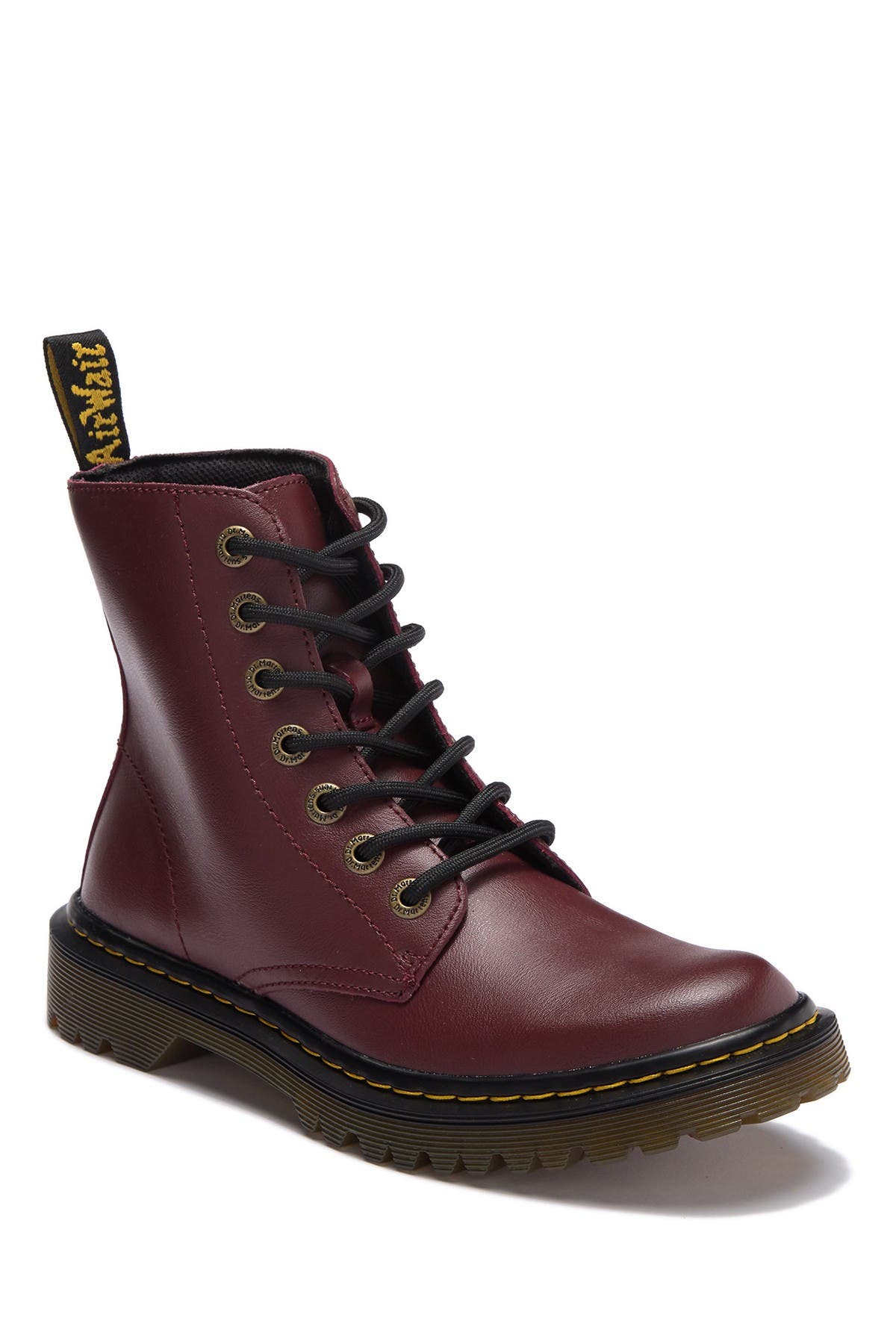 Dr. Martens Luana Leather Lace-Up Boot, Alternate, color, 