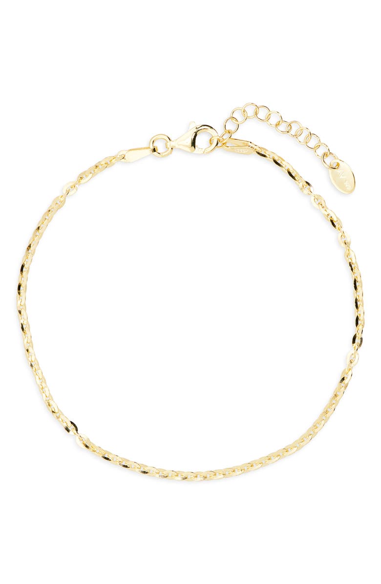 ARGENTO VIVO Figaro Chain Bracelet, Main, color, Gold
