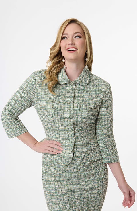 Boucle Peplum Jacket