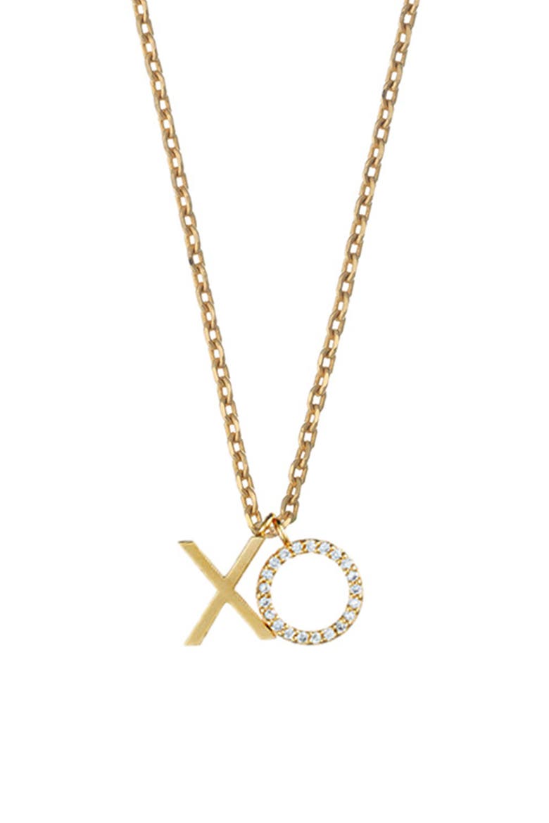 Positive Vibes Pendant Necklace, Main, color, GOLD