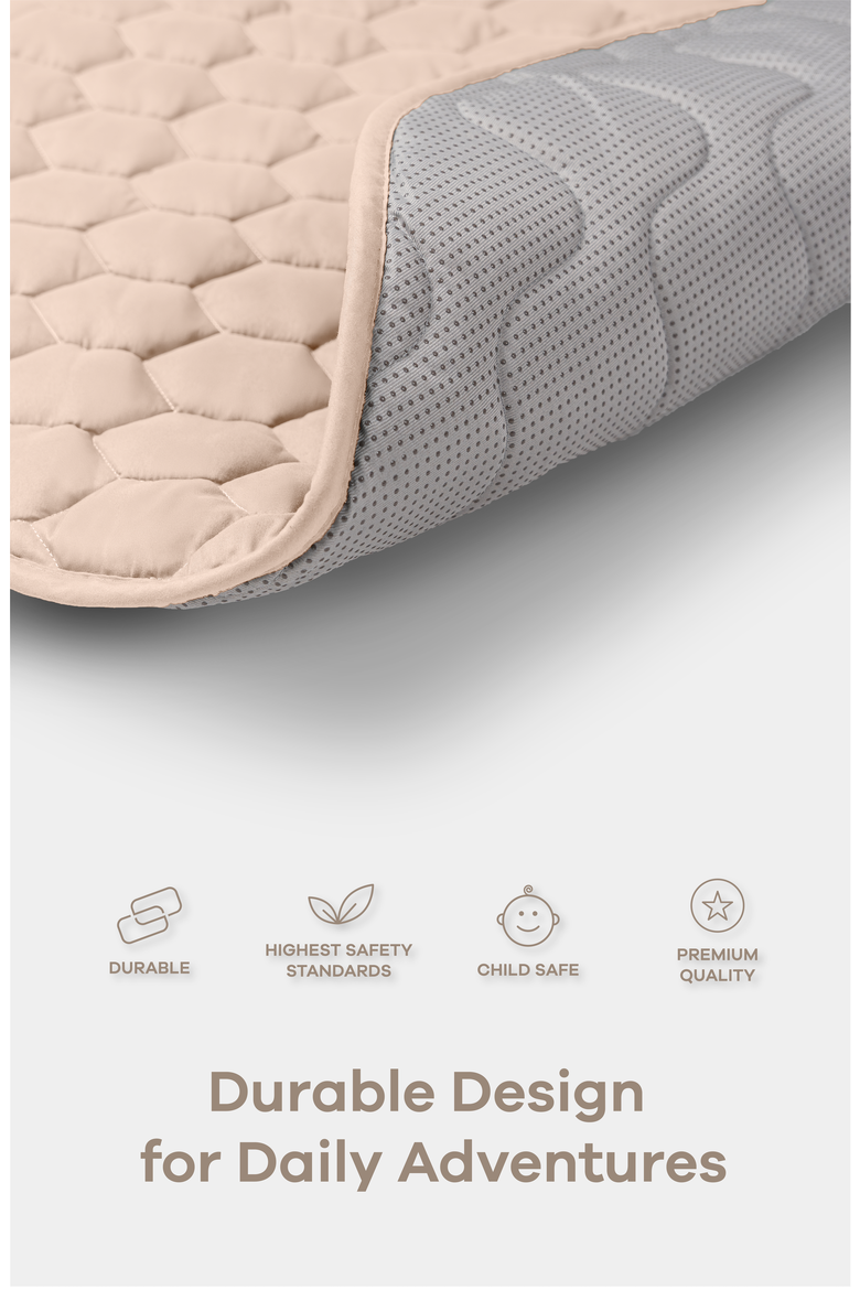 Premium Play Mat with Non-Slip Bottom, Rectangle, Alternate, color, Blush
