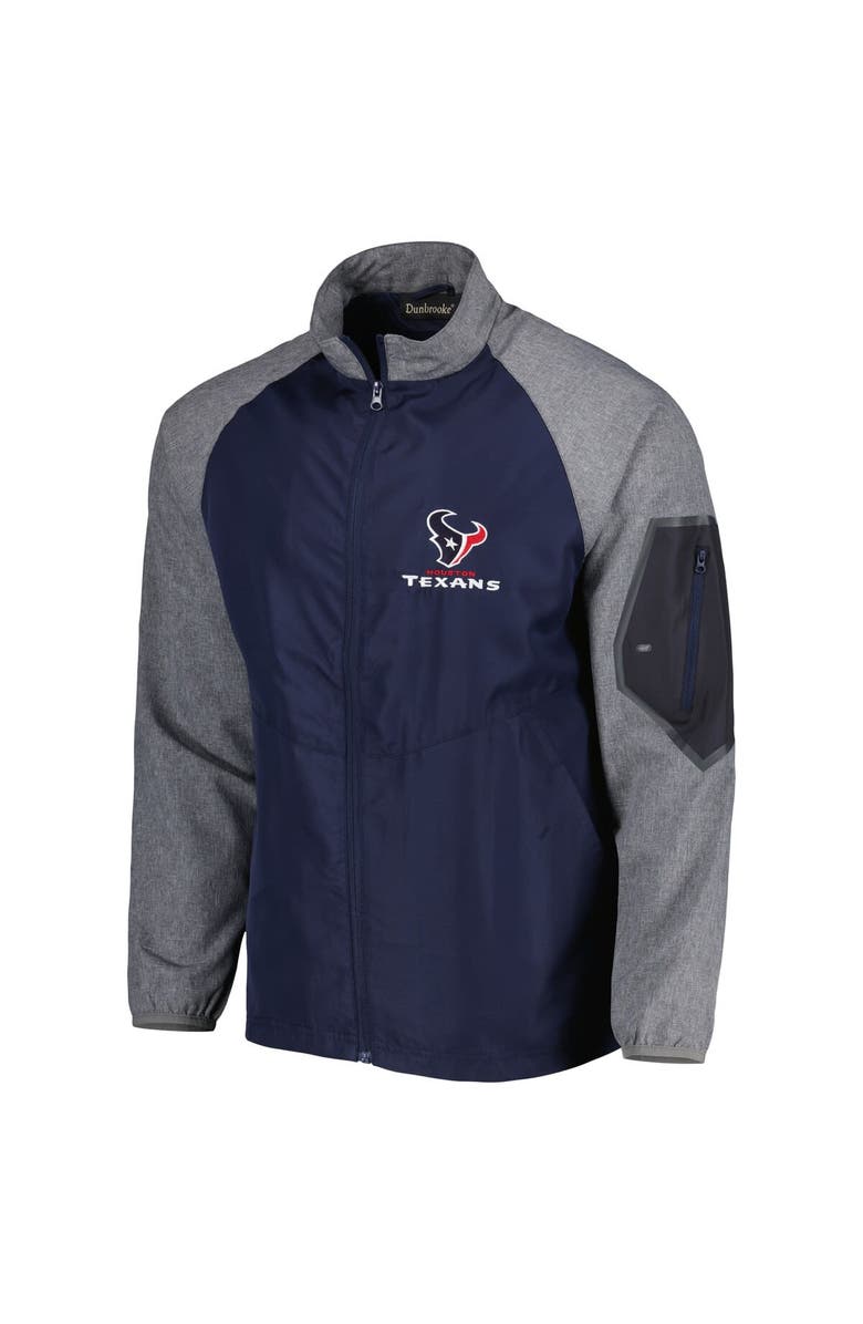 DUNBROOKE Men's Dunbrooke Navy Houston Texans Hurricane Raglan Full-Zip Windbreaker Jacket, Alternate, color, 