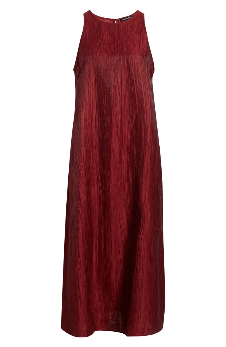 Eileen Fisher Crinkle Sleeveless Maxi Dress, Alternate, color, 