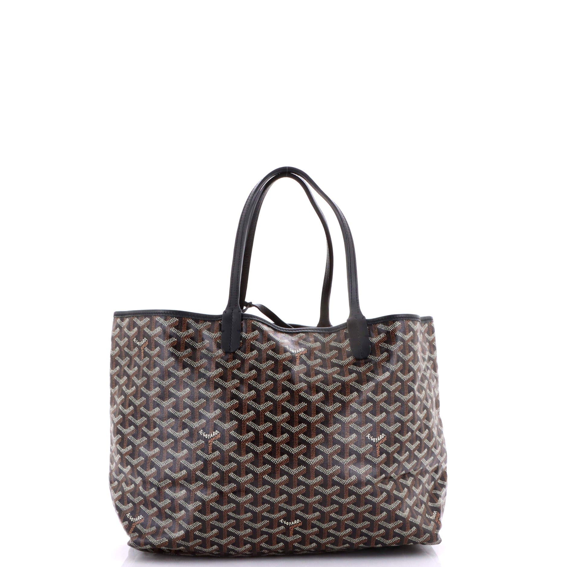 Pre-Owned Goyard Saint Louis Tote Coated Canvas PM, Alternate, color, Black