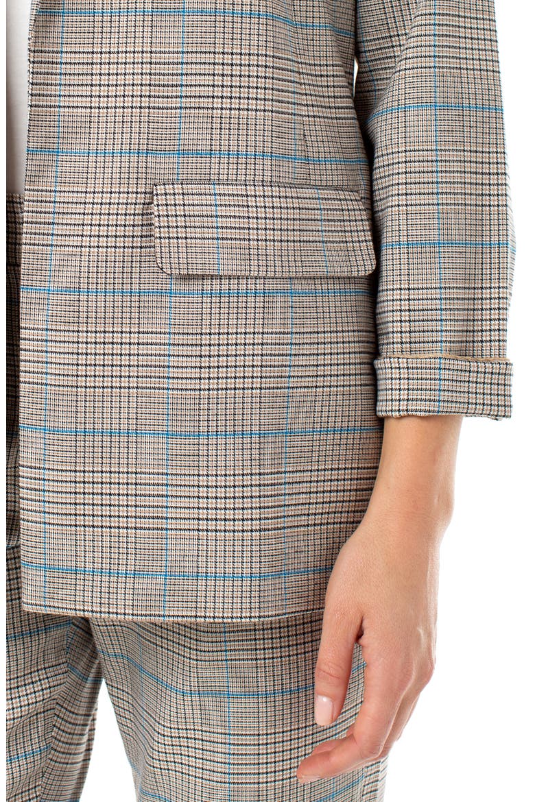 Boyfriend Blazer, Alternate, color, WHITE BLACK HOUNDSTOOTH