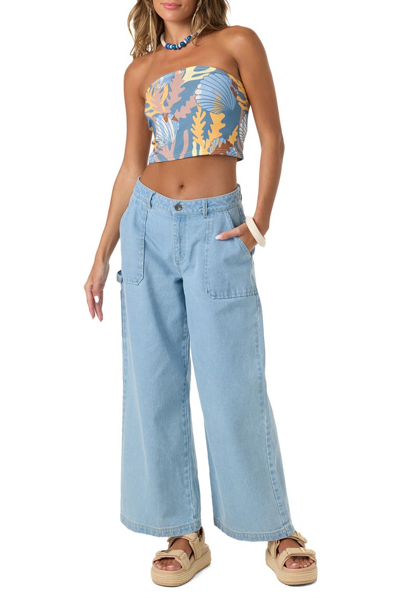 Chandler Wide Leg Jeans, Alternate, color, INDIGO