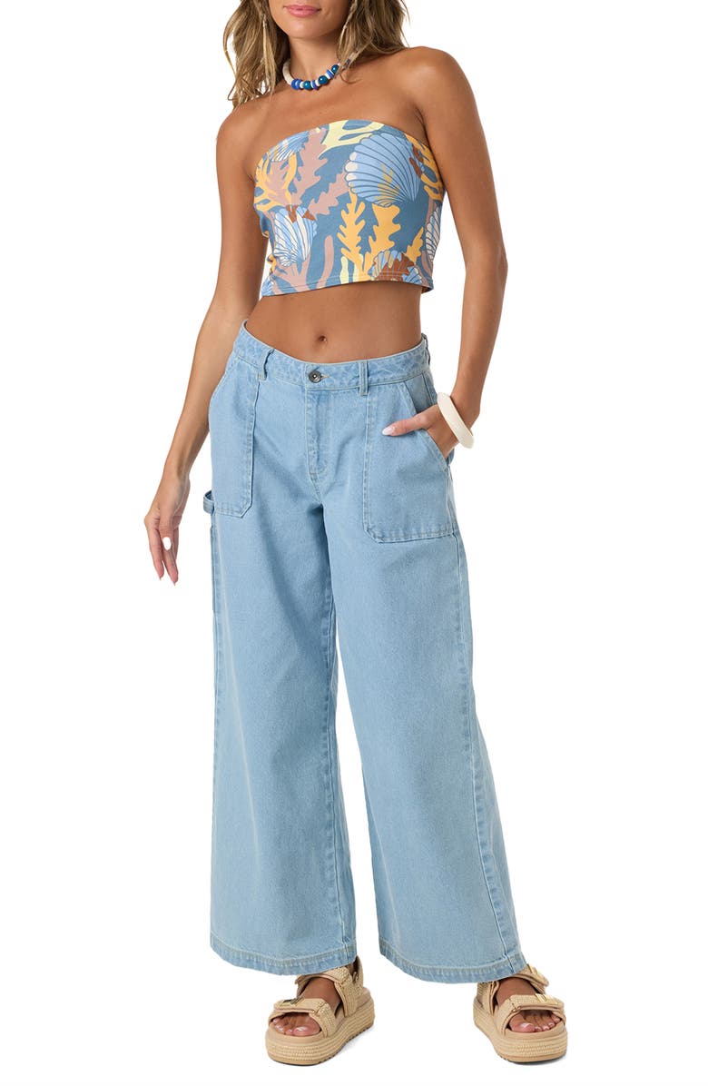 O'Neill Chandler Wide Leg Jeans, Alternate, color, Indigo