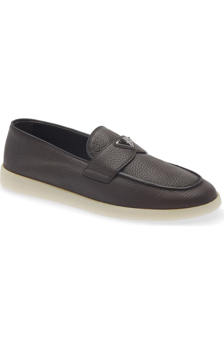 Prada St. Tropez Loafer, Main, color, Caffe