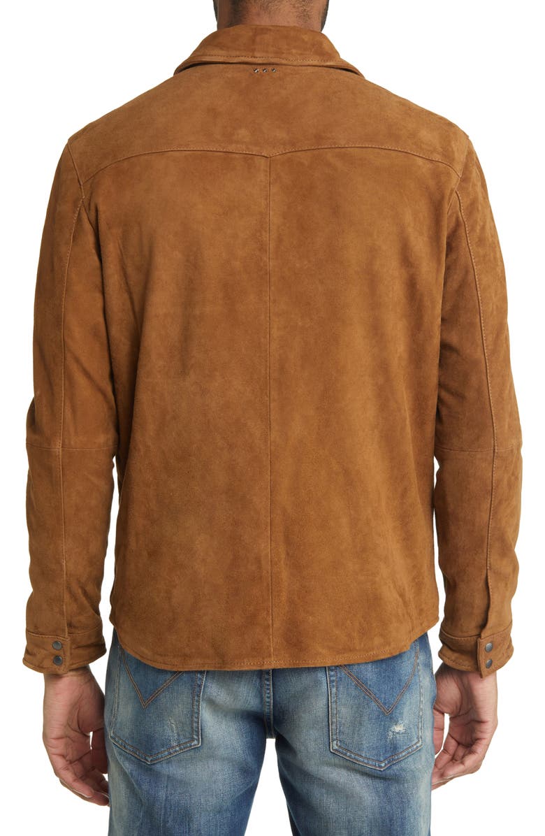 John Varvatos Star USA Shilo Suede Shirt Jacket, Alternate, color,