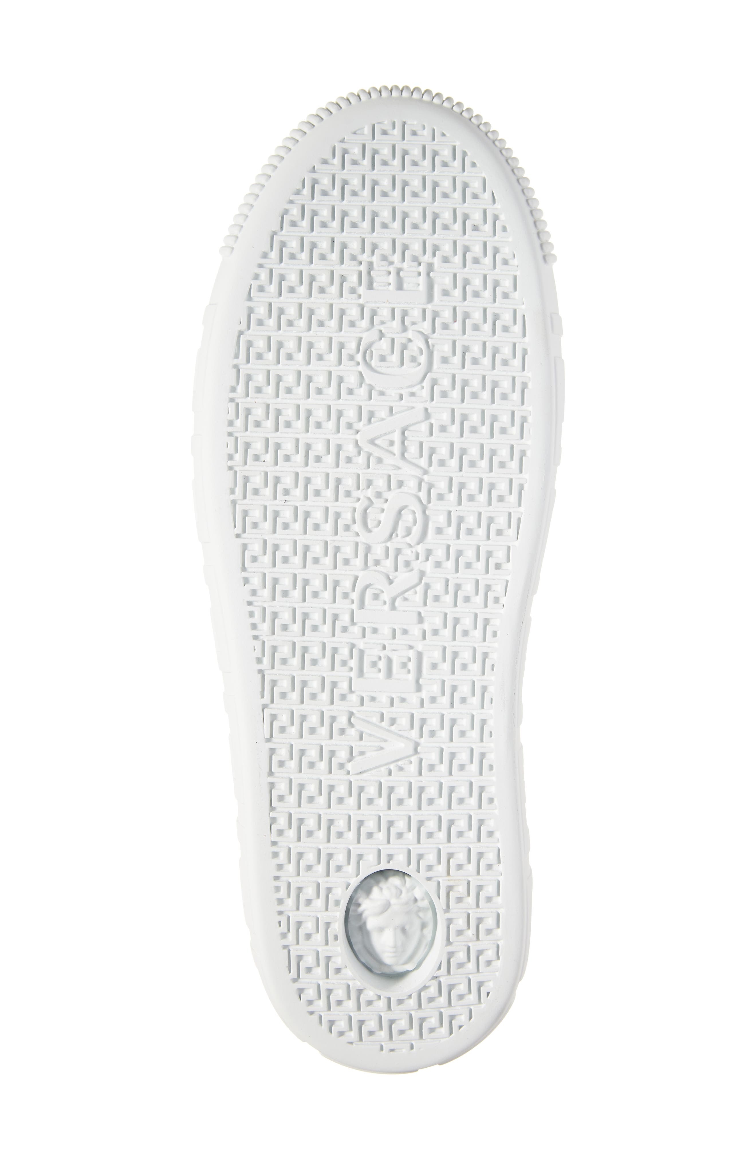 Versace La Greca Logo Low Top Sneaker, Alternate, color, 