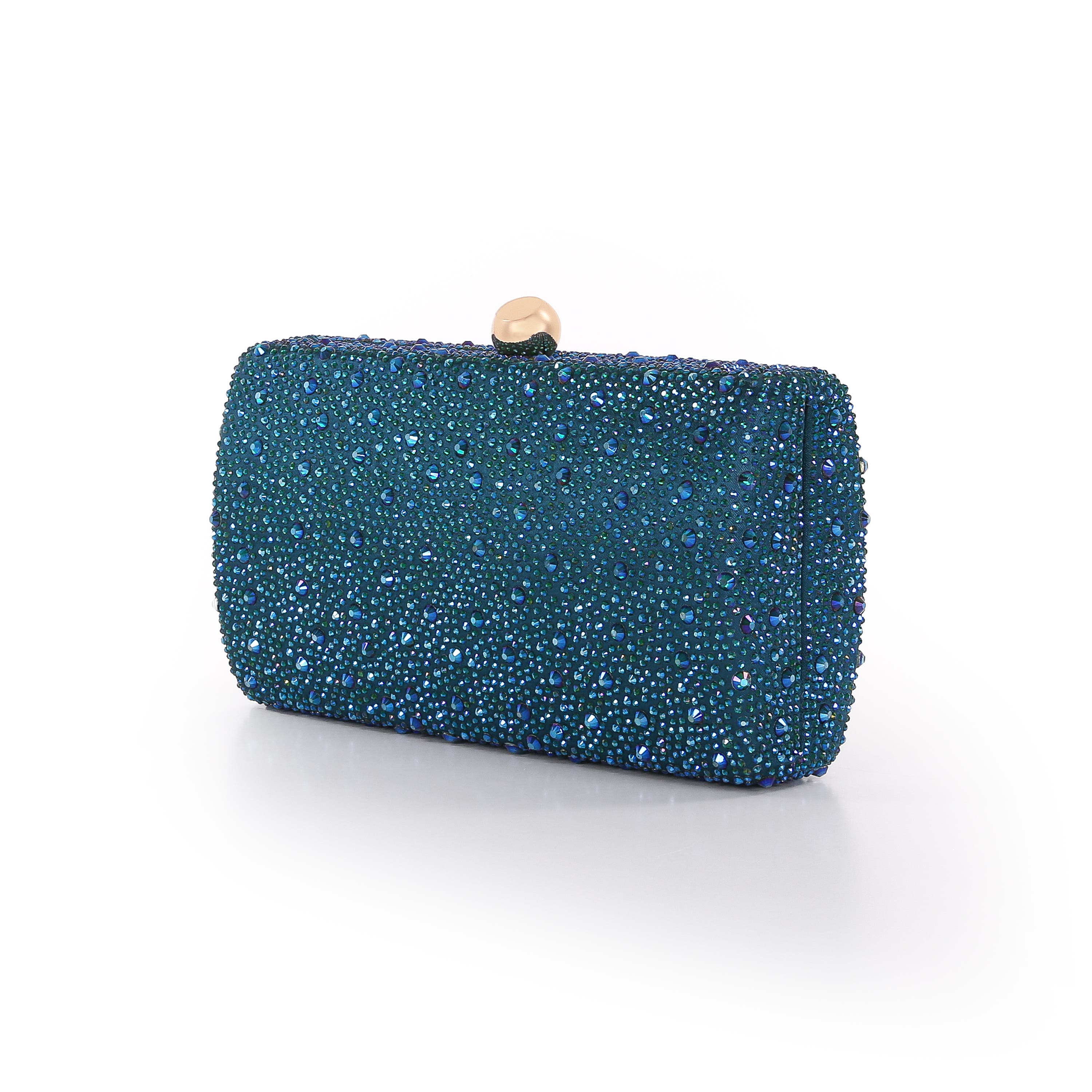 Fern Crystal Minaudière, Alternate, color, Teal