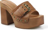 Candie's Blooms Faux Leather Platform Slide Sandal