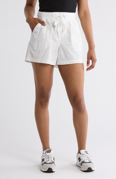 Drawstring Cotton Cargo Shorts