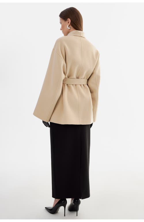 Lamarque Mekia | Double Face Wool Coat In Neutral