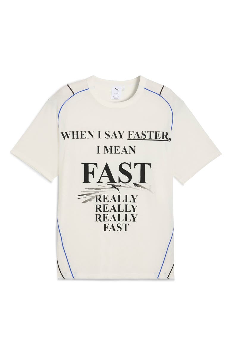 PUMA Nine to Five Mesh Graphic T-Shirt, Main, color, Warm White