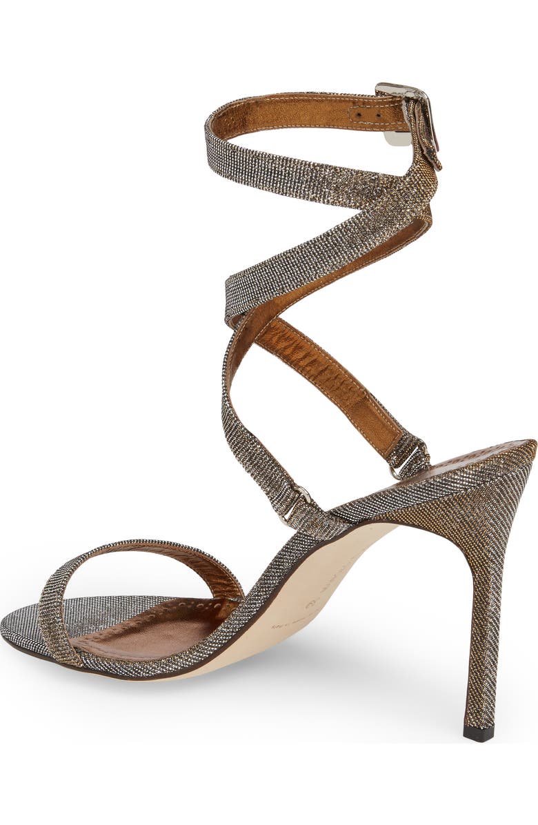 Manolo Blahnik Newfi Ankle Strap Sandal, Alternate, color,