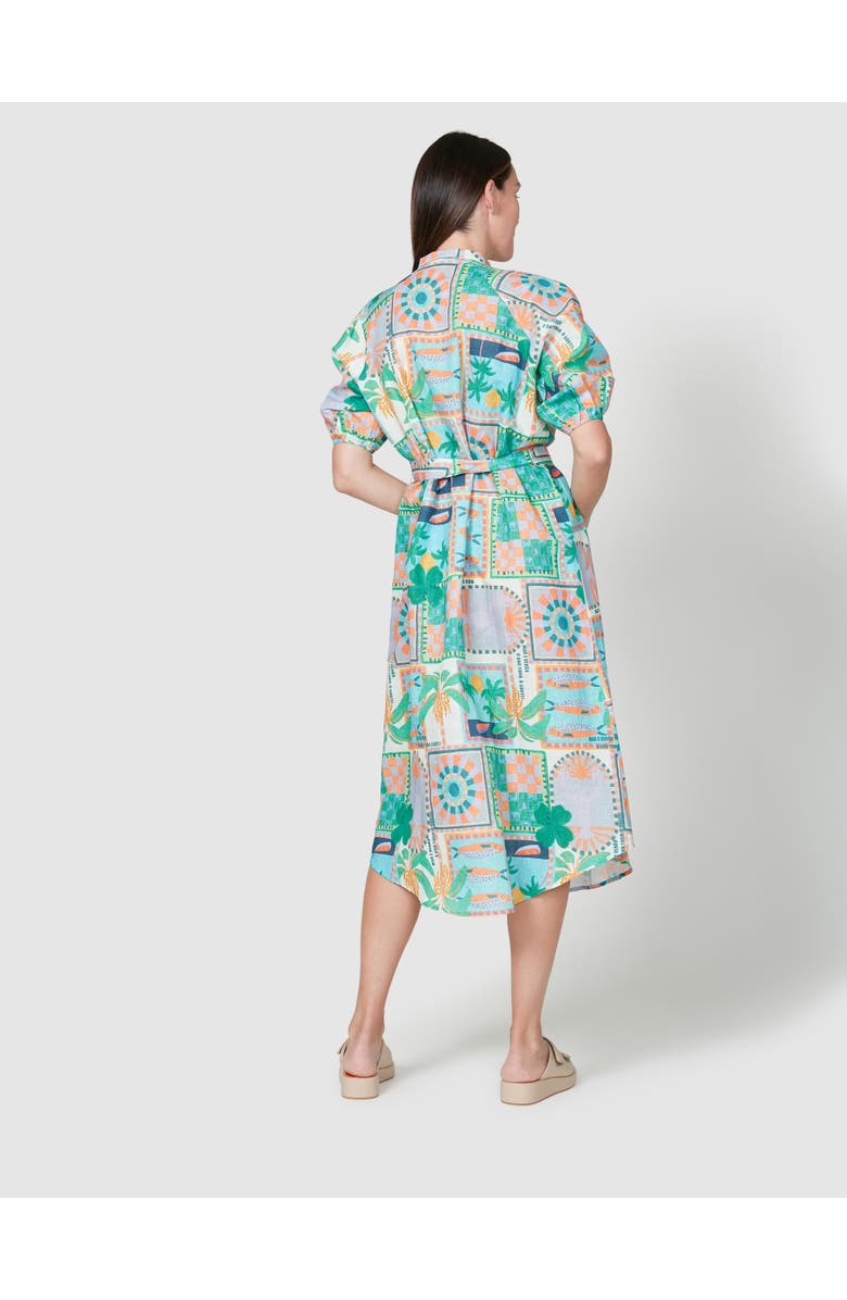 Walnut Melbourne Berlin Shirt Dress, Alternate, color, Copacabana