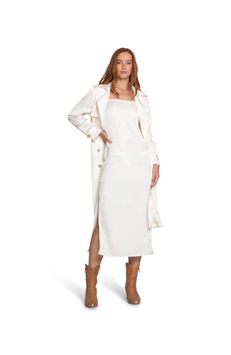 Belle & Bloom Smoke and Mirror Midi Slip Dress, Alternate, color, White