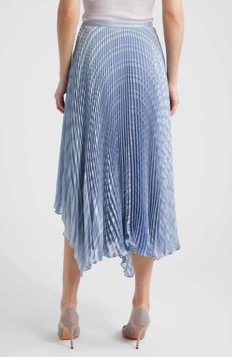 BOSS Orange Vlantel Pleated Asymmetric Midi Skirt, Alternate, color, Bright Blue