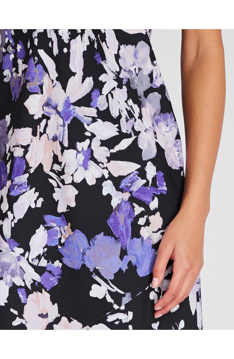 Club Monaco Floral Strapless Maxi Dress, Alternate, color, 