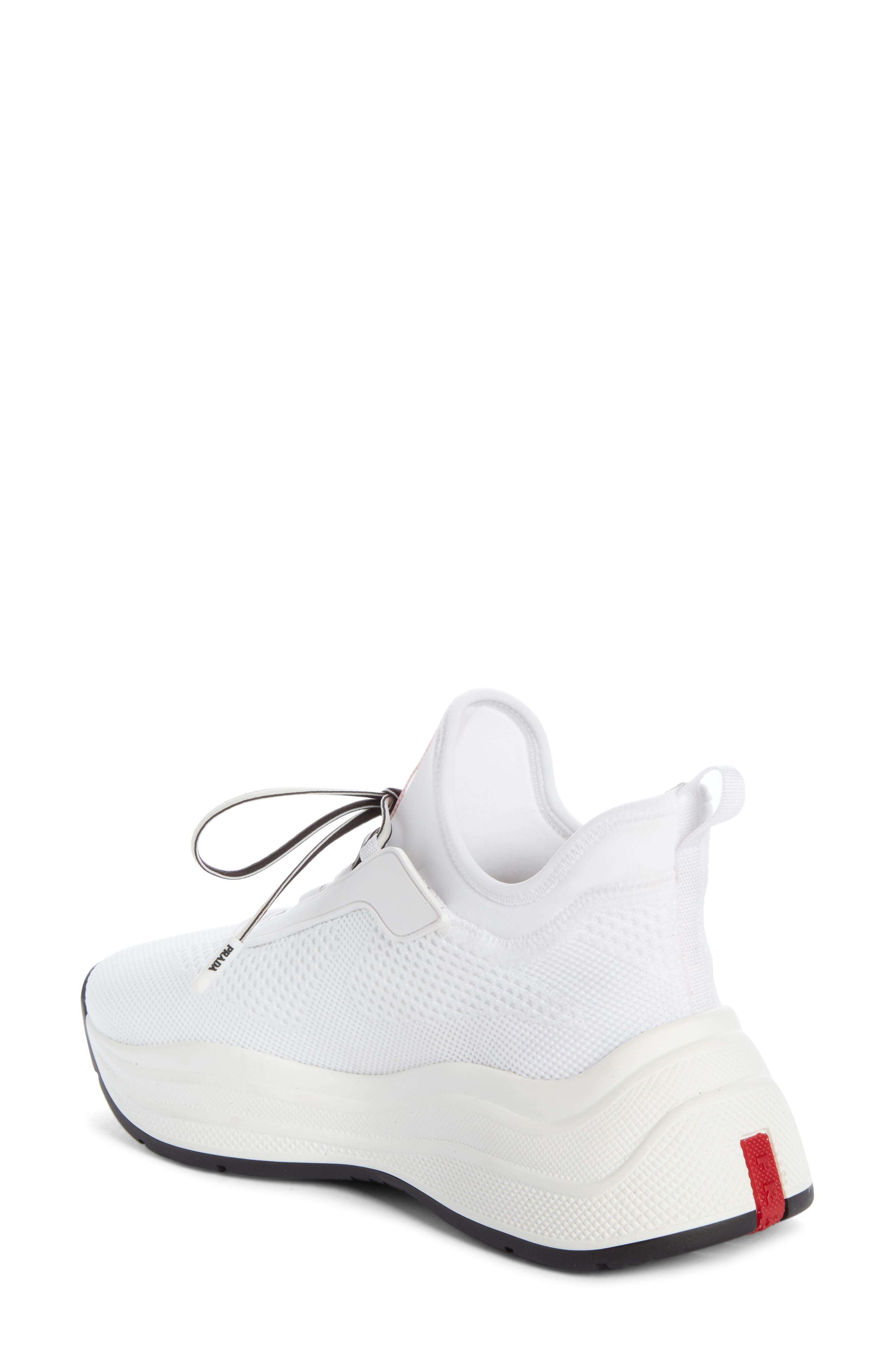 Knit Sock Sneaker, Alternate, color, WHITE
