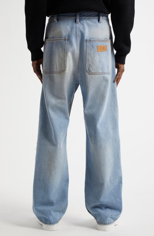 MM6 MAISON MARGIELA MM6 MAISON MARGIELA RIP & REPAIR STRAIGHT LEG JEANS