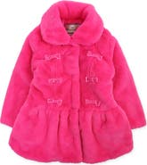 Widgeon Faux Fur Bow Princess Coat