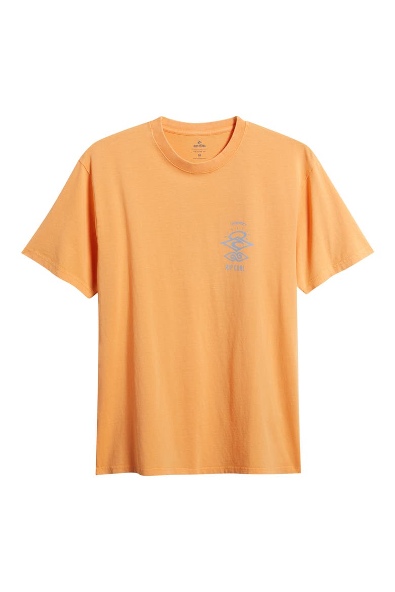 Search Icon Organic Cotton Graphic T-Shirt, Alternate, color, MANDARIN ZEST