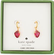 Kate Spade New York treasure trove drop huggie hoop earrings