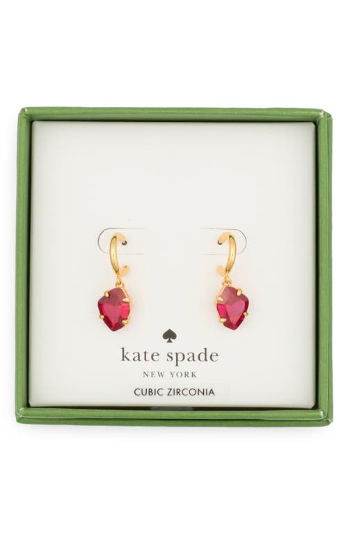 Kate Spade New York Treasure Trove Drop Huggie Hoop Earrings