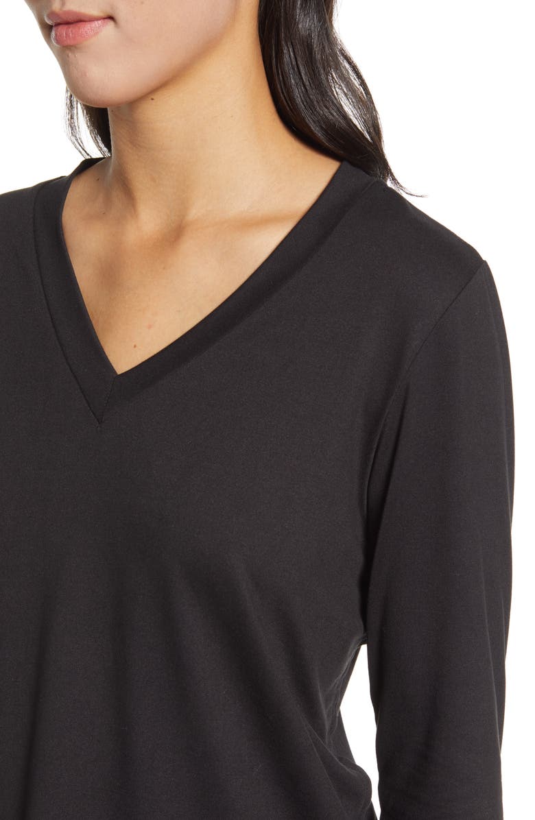 Bobeau V-Neck Butter Top, Alternate, color, 
