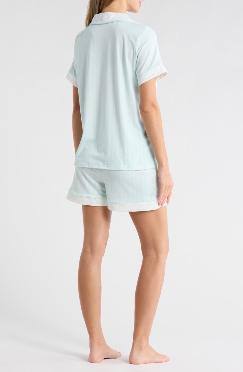 French Connection Stripe Short Pajamas, Alternate, color, Saltwater/White