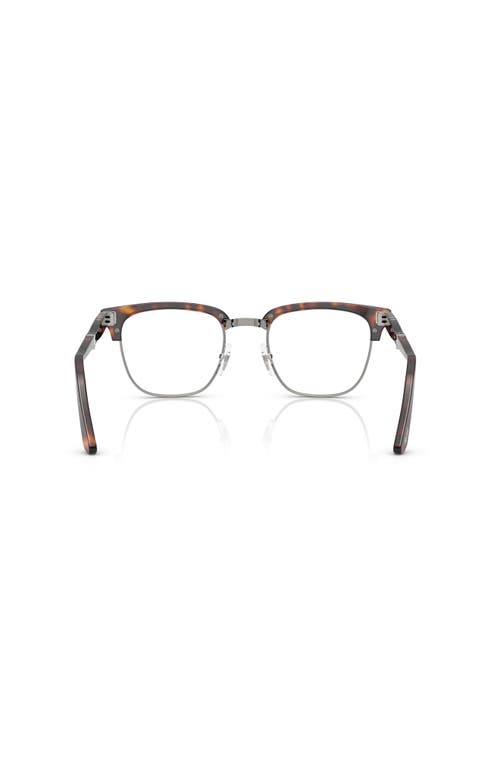 Persol 52mm Square Optical Glasses In Black