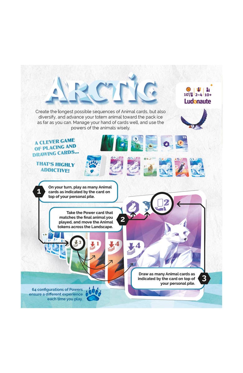 Ludonaute Arctic Strategy Card Game,Ages 10+, Alternate, color, Multicolored