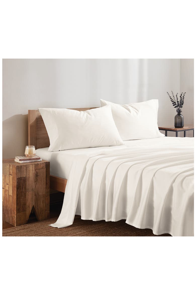 300 Thread Count Sateen Sheet Set, Alternate, color, BRIGHT WHITE