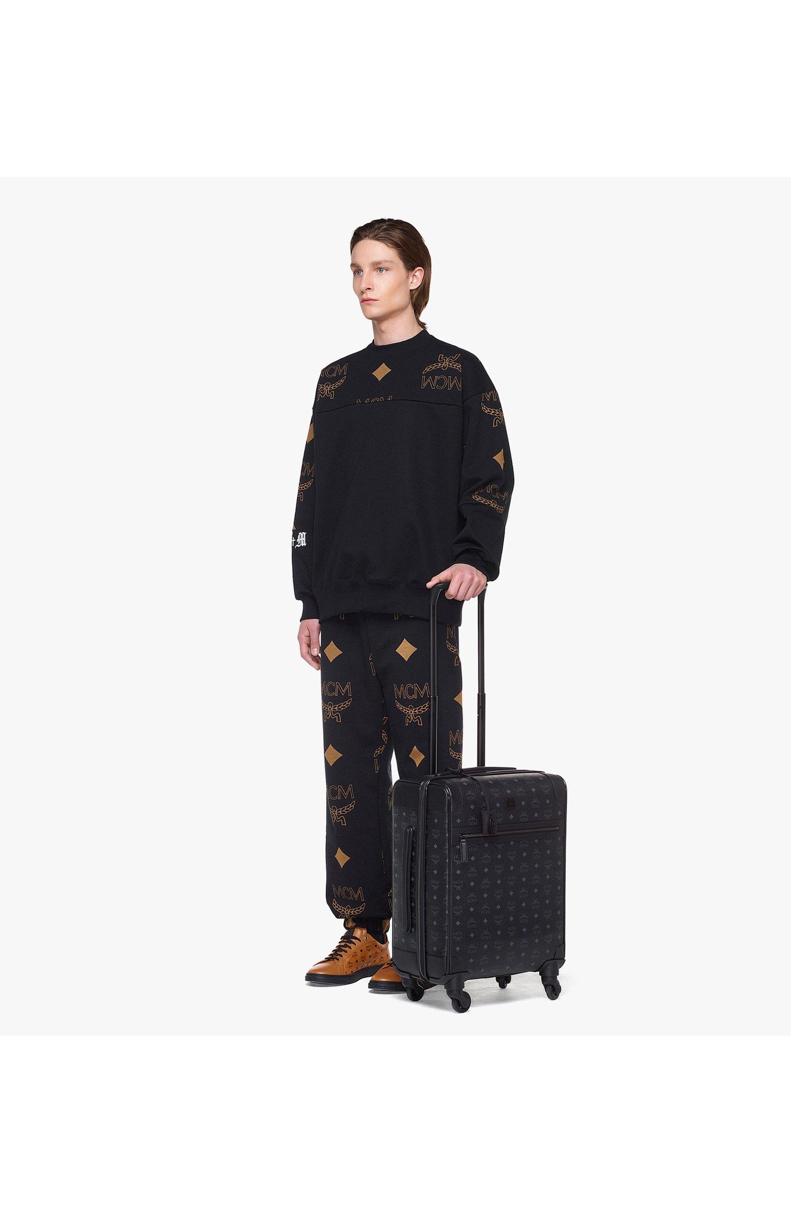 MCM Ottomar Trolley in Visetos, Alternate, color, Black