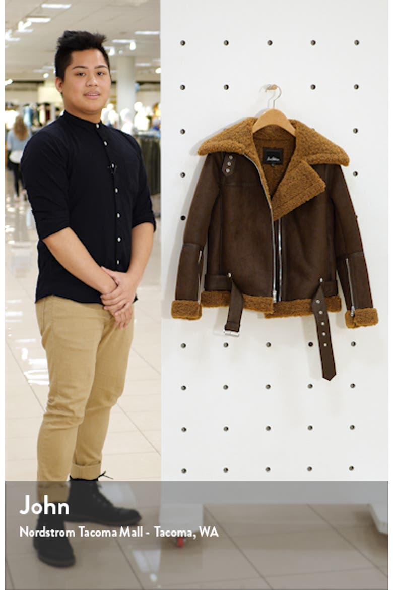 Faux Shearling Moto Jacket video
