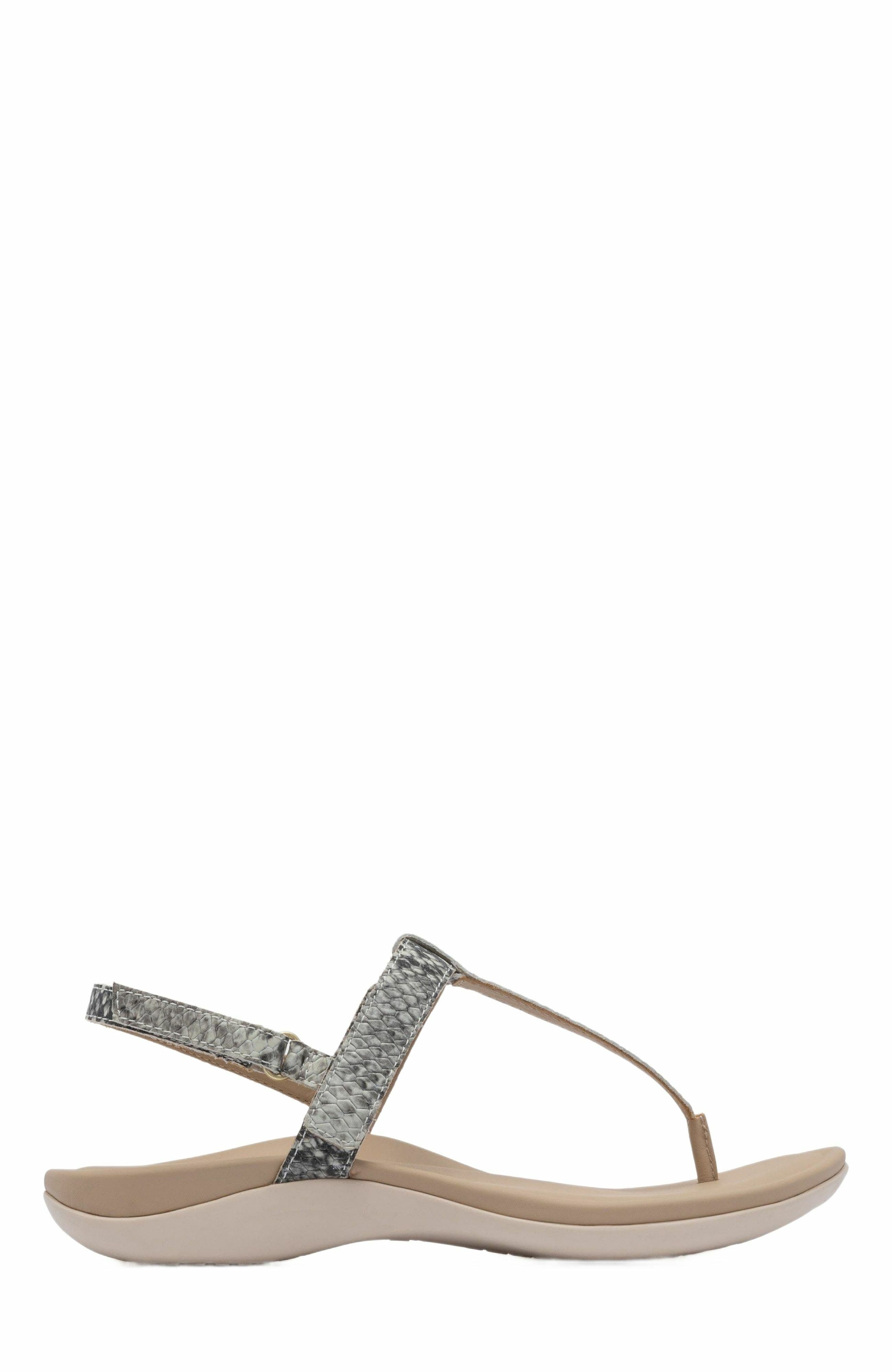 Oasis T Strap Sandal, Alternate, color, Snake - Regular