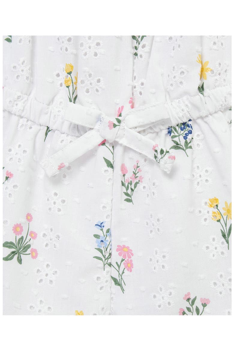 Garden Eyelet Cotton Romper & Headband, Alternate, color, FLORAL