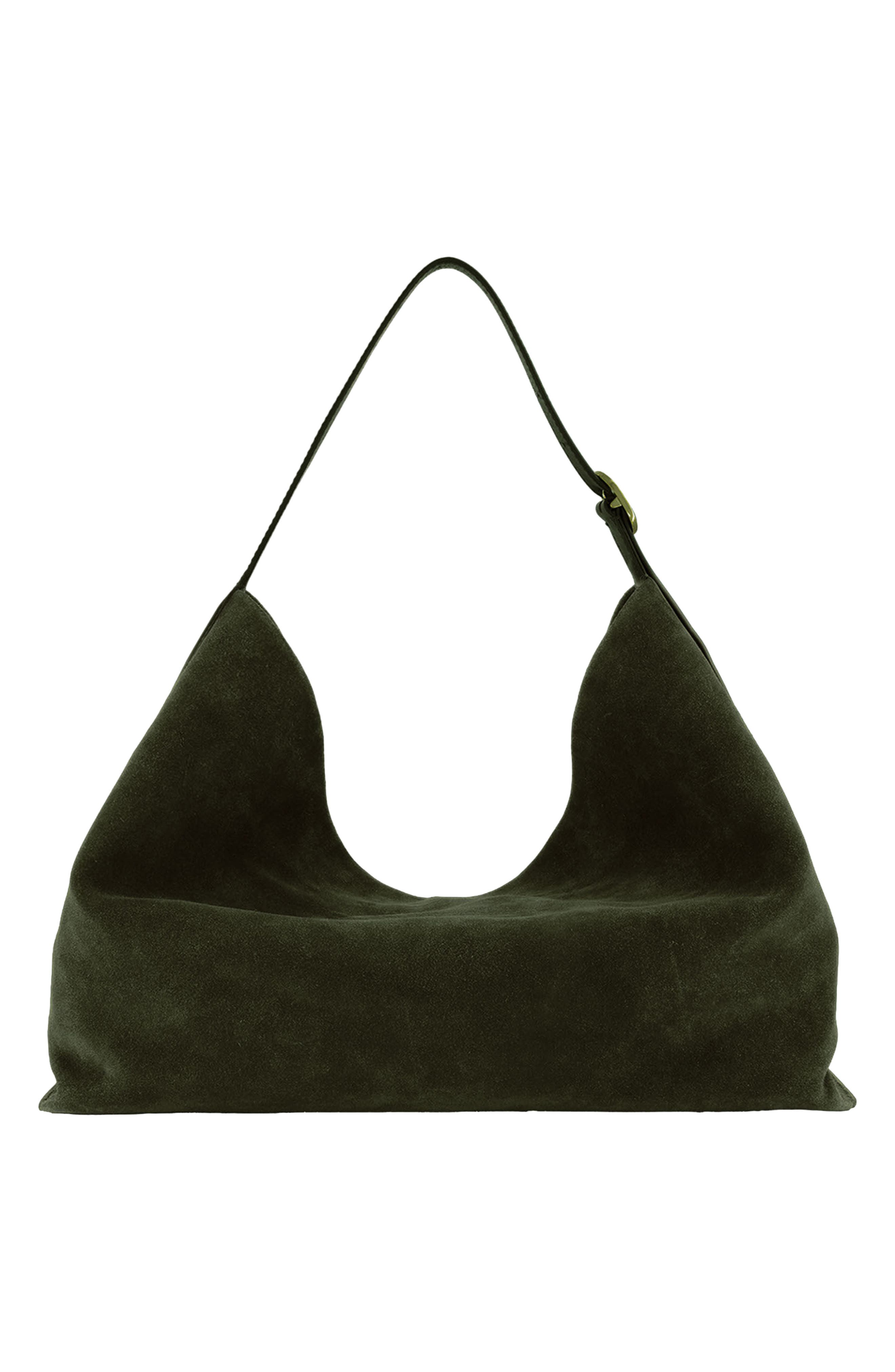 Vivian Medium Suede Leather Hobo, Alternate, color, ROSEMARY