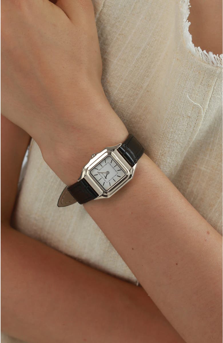 RETRO CHIC Vatican Majesty Moon Watch, Alternate, color, Black & Silver