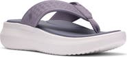 Clarks® Solvana Thong Toe Platform Sandal