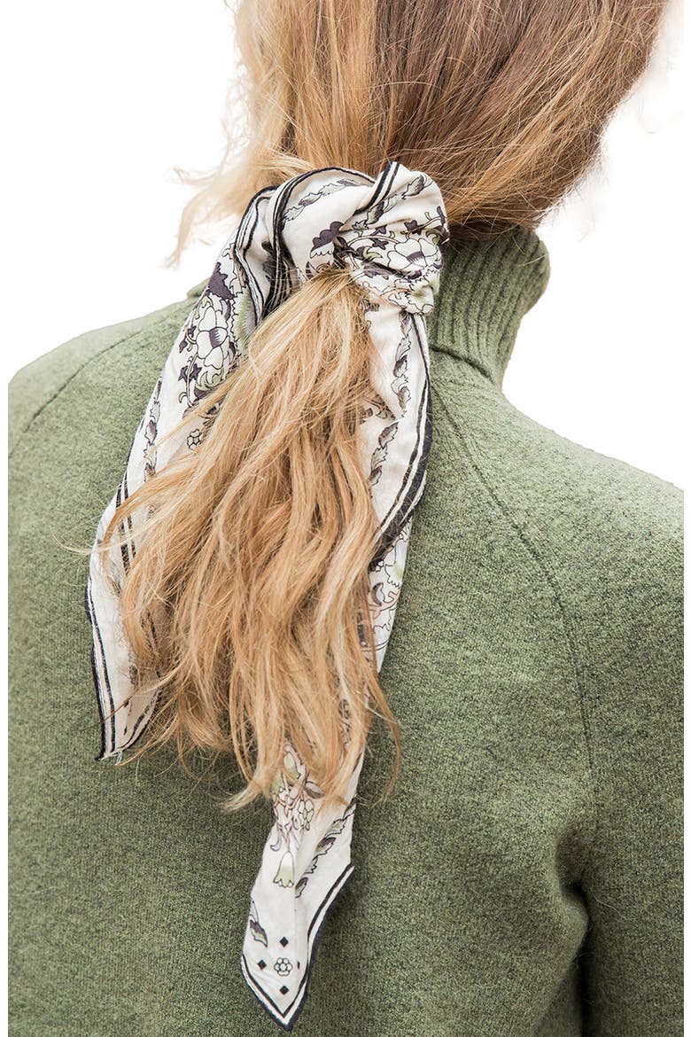 Timeless Paisley Print Scarf, Alternate, color, BEIGE