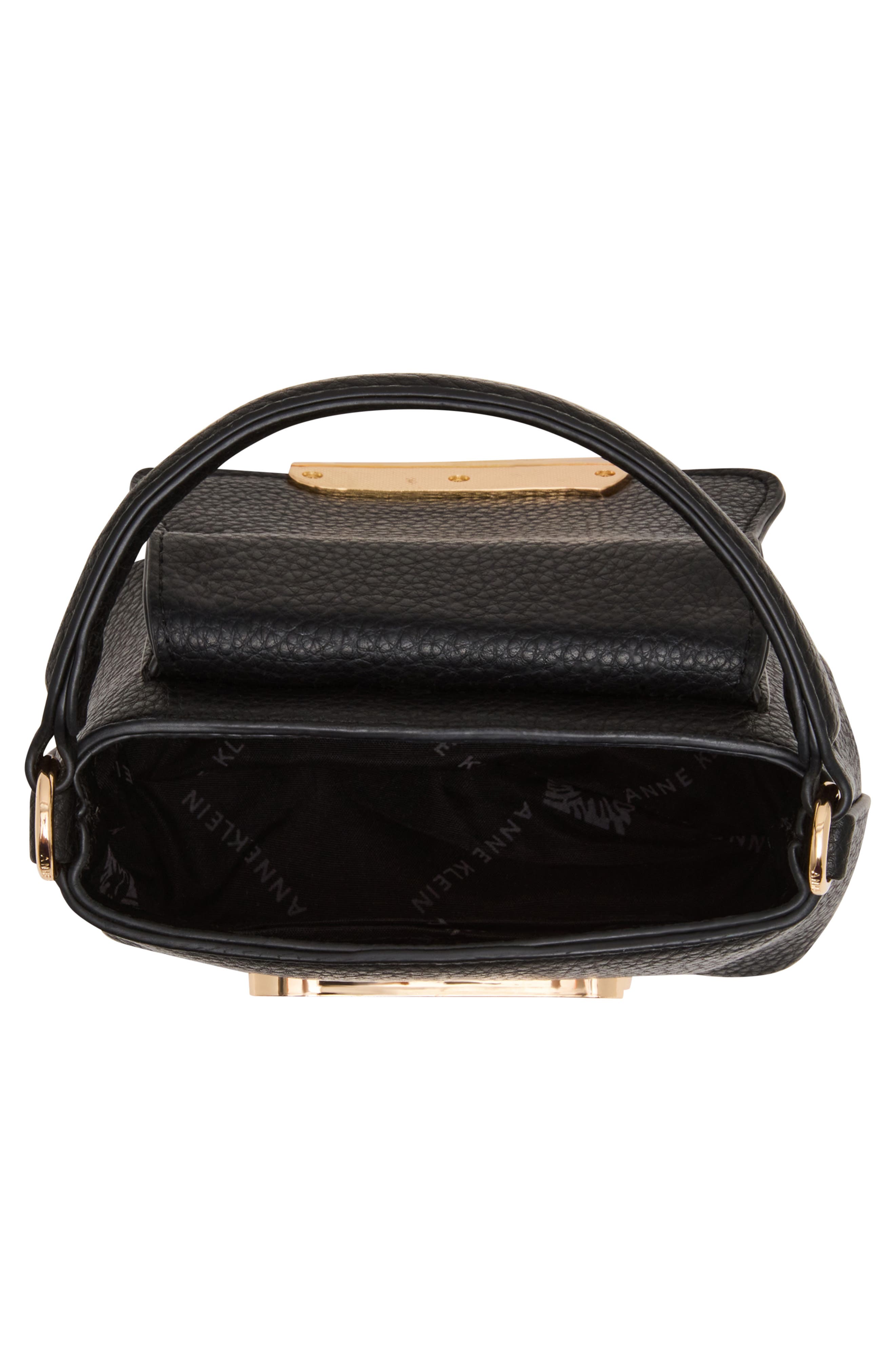 Anne Klein Mini Satchel Bag, Alternate, color, Black