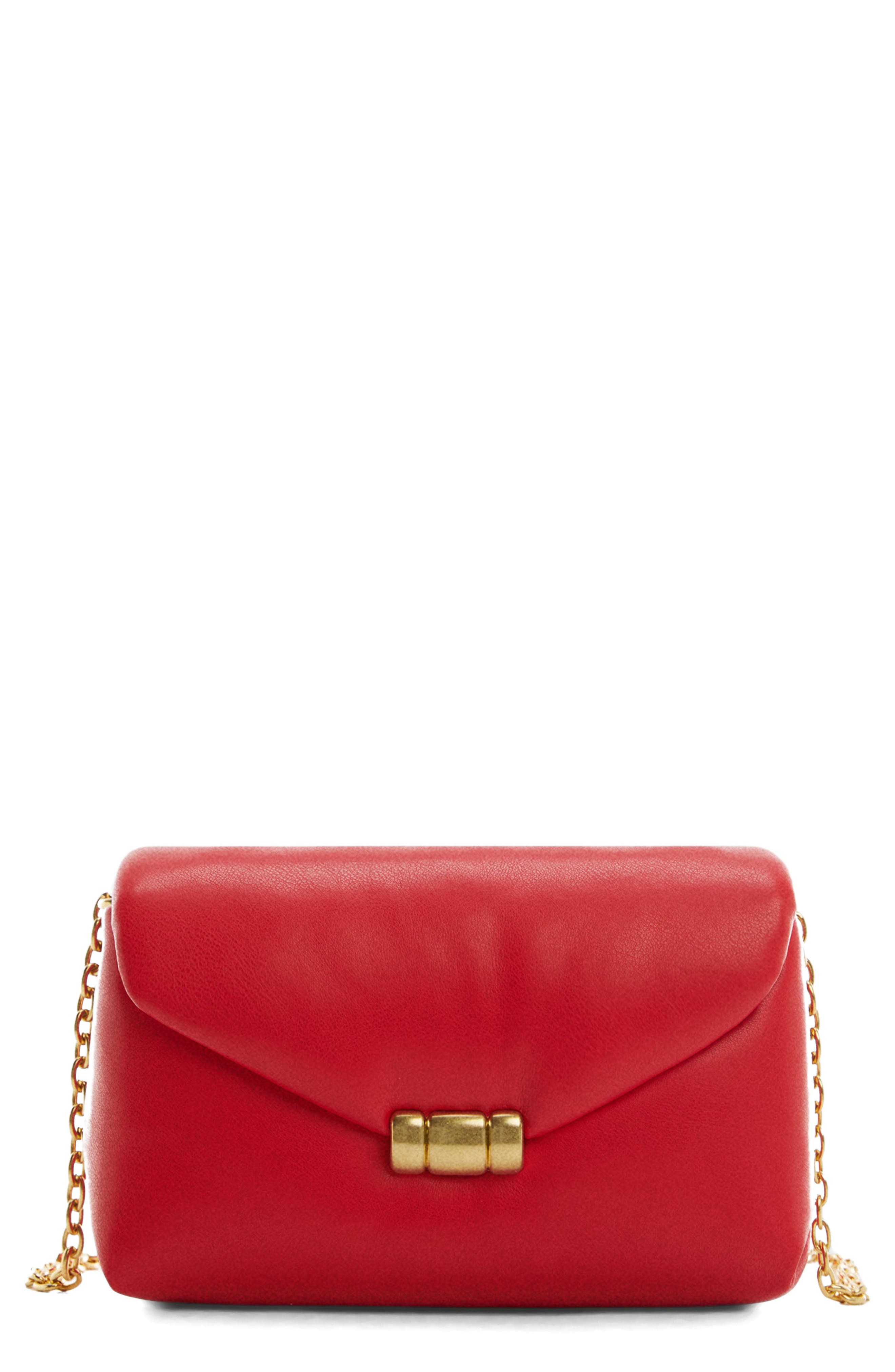 MANGO Envelope Faux Leather Crossbody Bag, Main, color, 