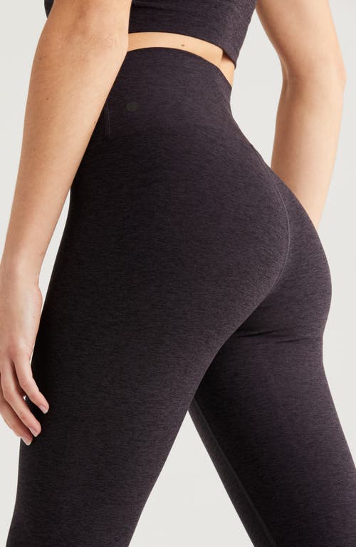 Zella Renew Mélange High Waist Leggings In Black Melange