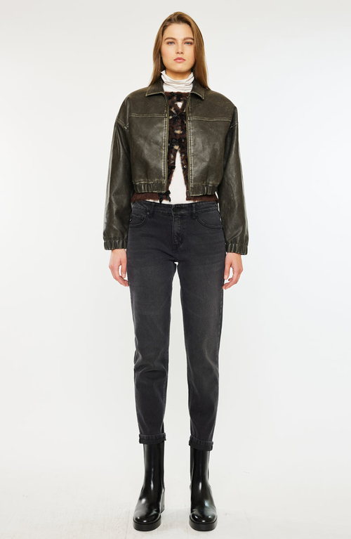 Kancan Nova Bomber Jacket In Green